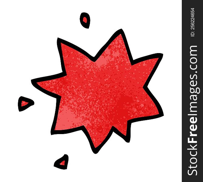 cartoon doodle explosion symbol