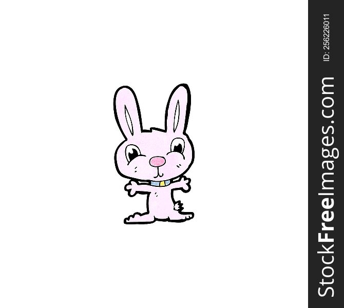 Cartoon Pink Rabbit