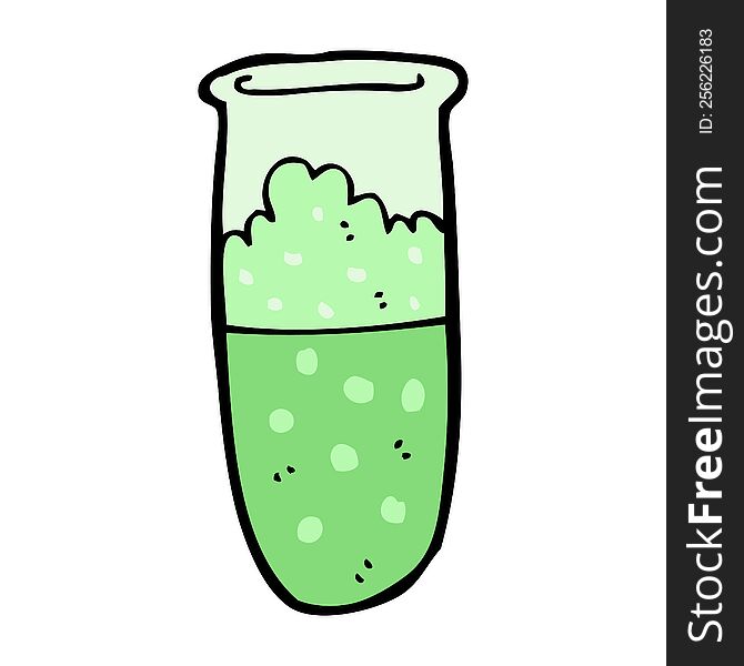 cartoon test tube