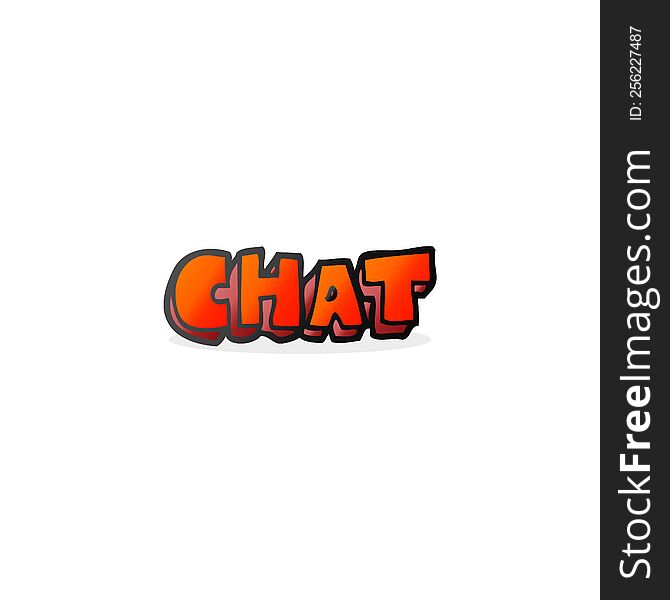 cartoon chat symbol