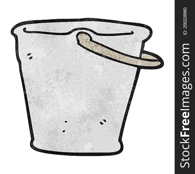 Textured Cartoon Bucket