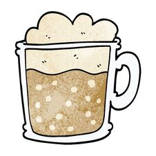 Cartoon Doodle Foamy Latte Stock Images Cartoon Doodle Foamy Latte Stock Images