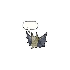 Cartoon Bat Stock Photo