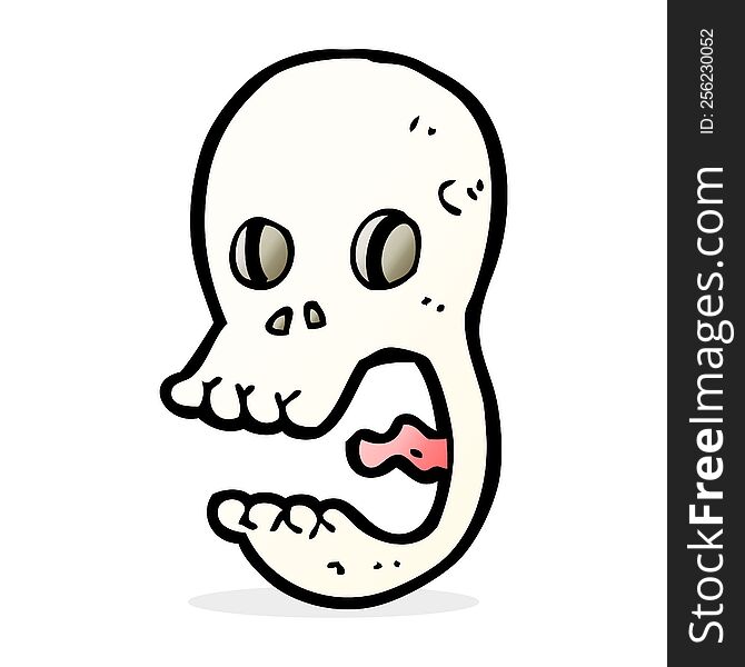Funny Cartoon Skull