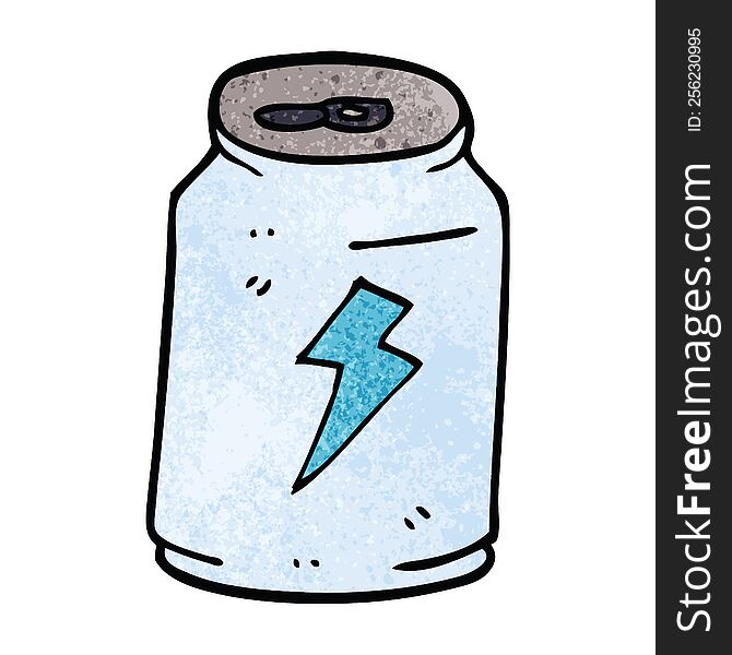 cartoon doodle can of energy drink