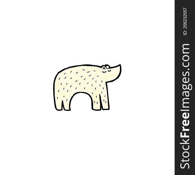 cartoon polar bear