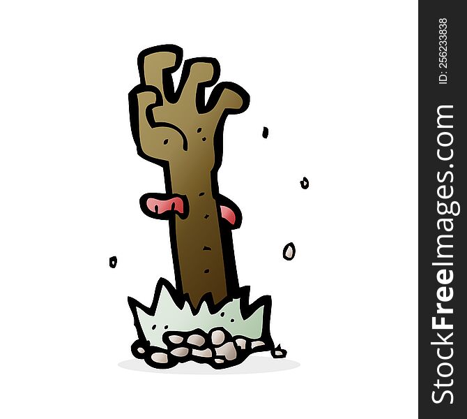 cartoon zombie hand