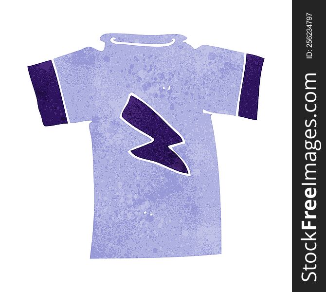 cartoon t shirt with lightning bolt