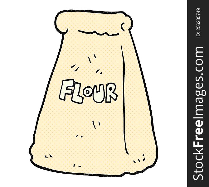 cartoon bag of flour