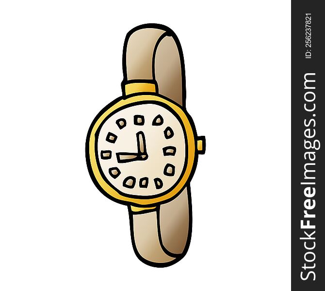 Cartoon Doodle Wrist Watch