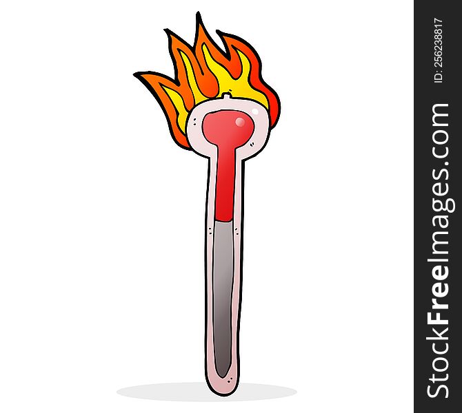 Cartoon Hot Thermometer