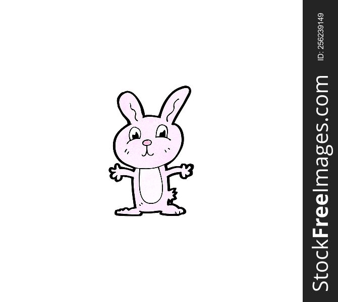 Cartoon Pink Rabbit