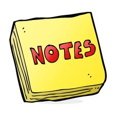Cartoon Notes Pad Stock Photos