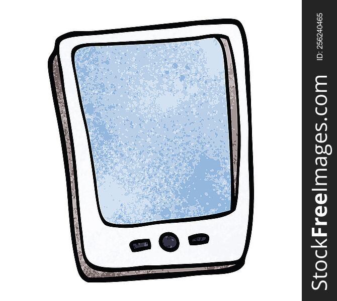 cartoon doodle touch screen mobile