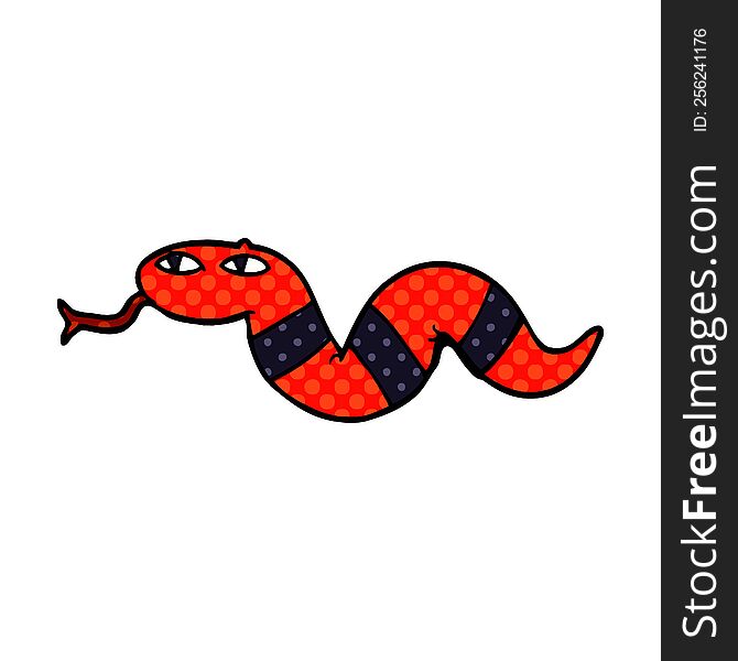 cartoon doodle of a snake