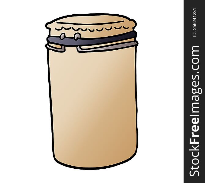 Cartoon Doodle Storage Jar