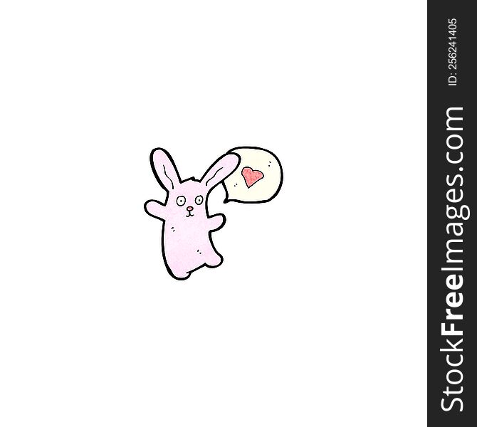 Cartoon Pink Rabbit