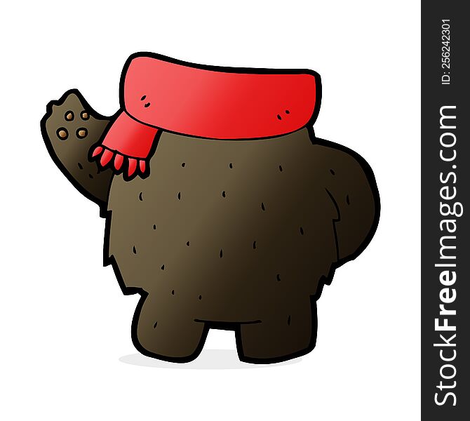 cartoon black bear body (mix and match or add own photos