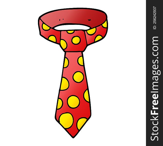 Cartoon Doodle Loud Tie