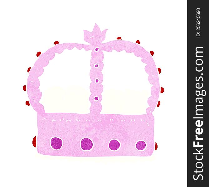 cartoon pink crown