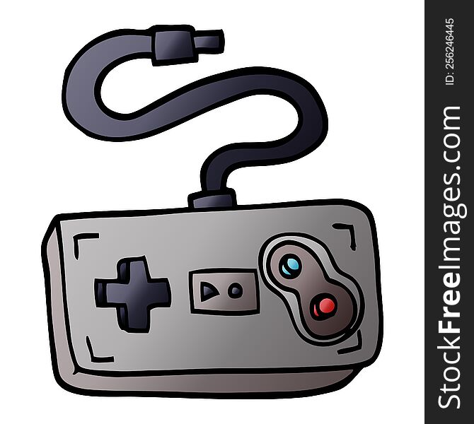 cartoon doodle game controller