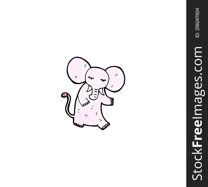 Pink Elephant Cartoon