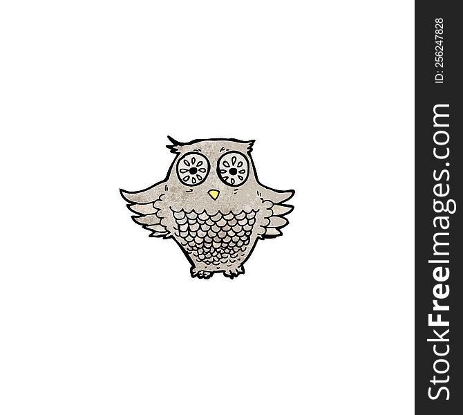cartoon wise owl