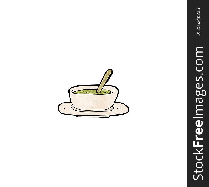 cartoon soup bowl