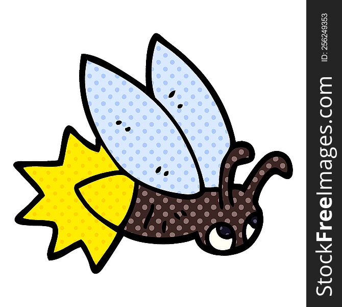 cartoon doodle firefly