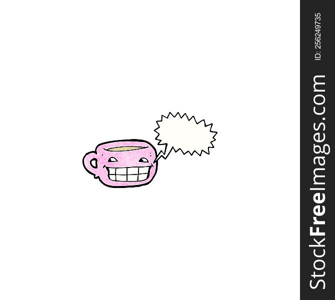 coffee cup cartoon character