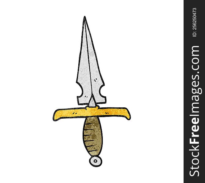 Textured Cartoon Dagger