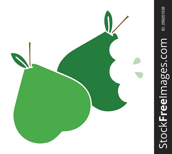 Flat Color Retro Cartoon Pears