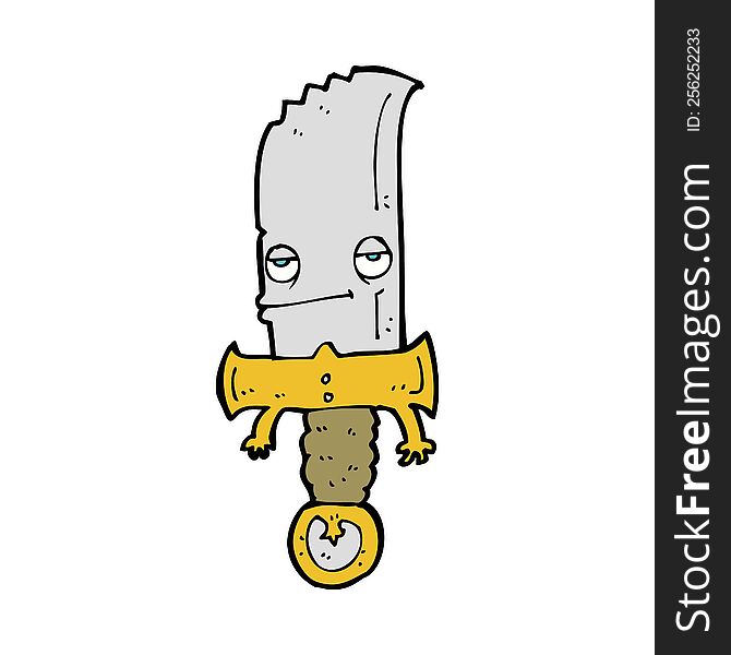 knife cartoon character