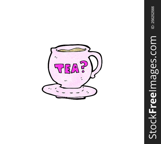 cartoon cup of tea