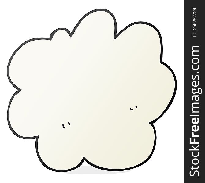 freehand drawn cartoon decorative cloud element