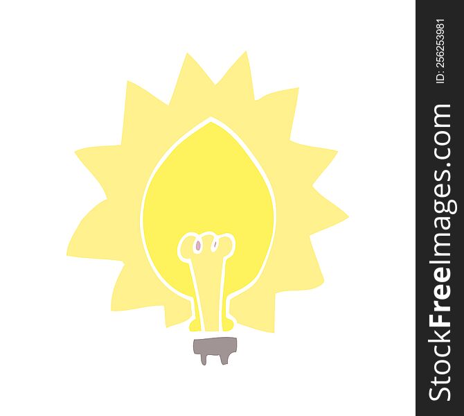 cartoon doodle light bulb