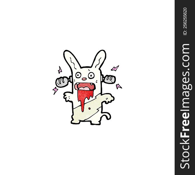 cartoon crazy rabbit