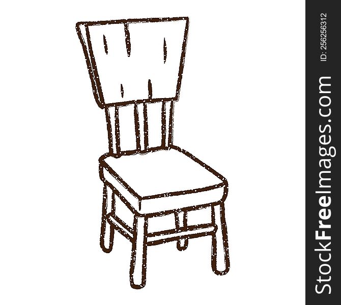 Chair Charcoal Drawing