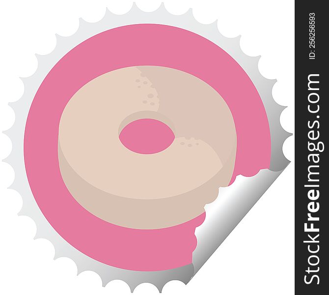 donut graphic vector illustration round sticker stamp. donut graphic vector illustration round sticker stamp