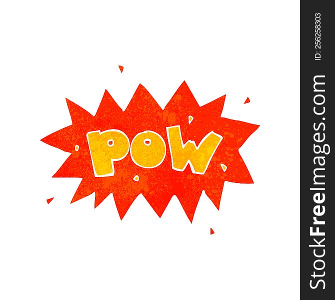 Cartoon Comic Book Pow Symbol