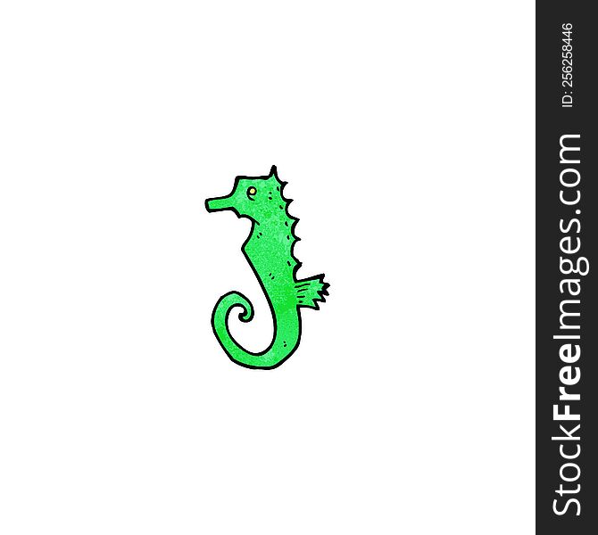 Cartoon Sea Horse