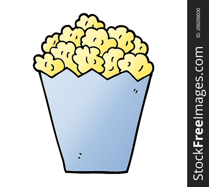 Cartoon Doodle Popcorn