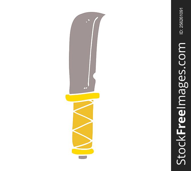 cartoon doodle viking knife