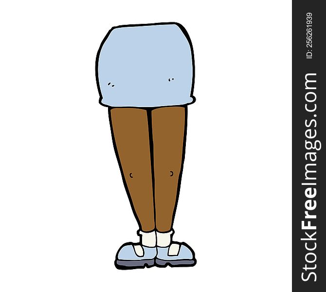 Cartoon Female Legs