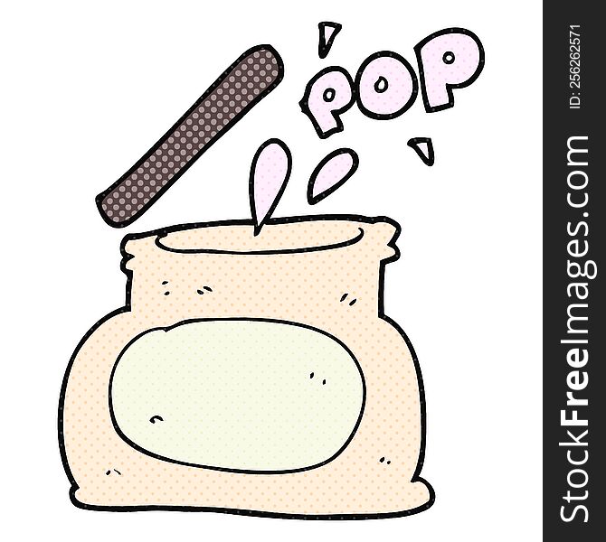 Cartoon Popping Jar