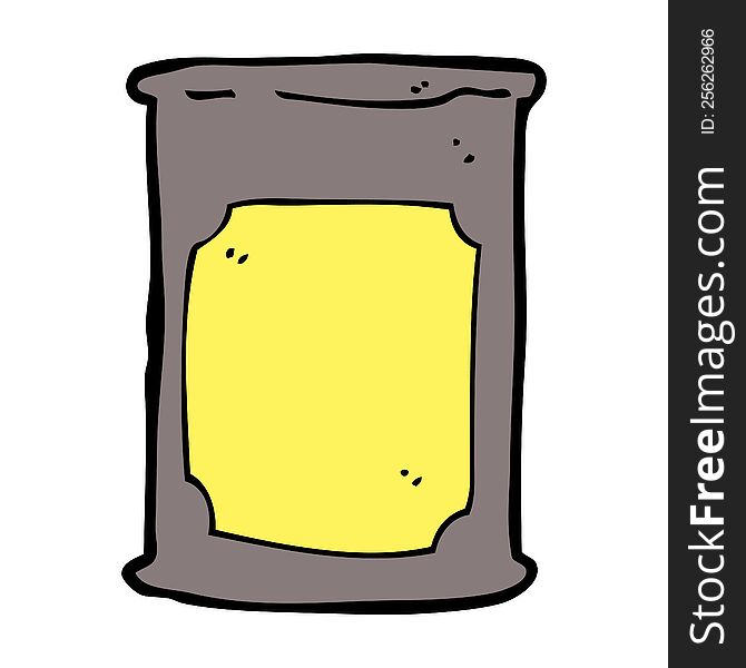cartoon oil barrel