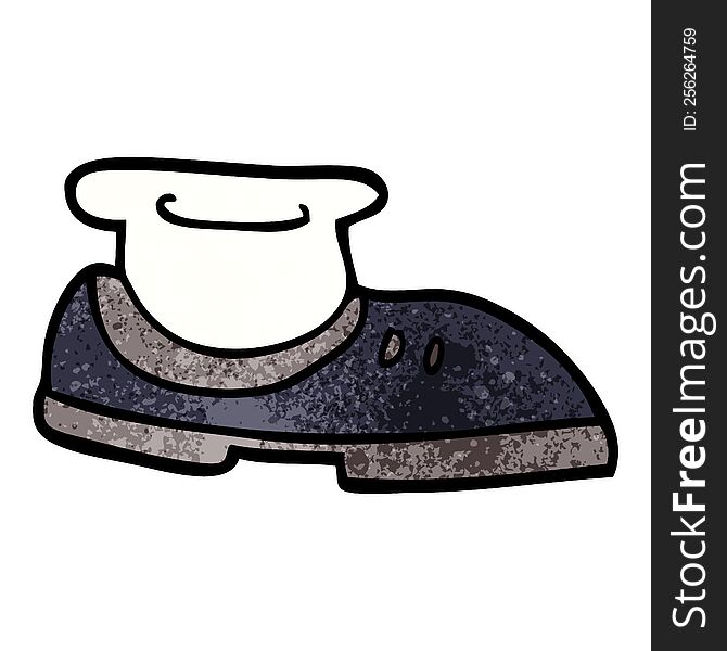 cartoon doodle shoe with sock