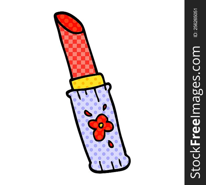 cartoon doodle lipstick