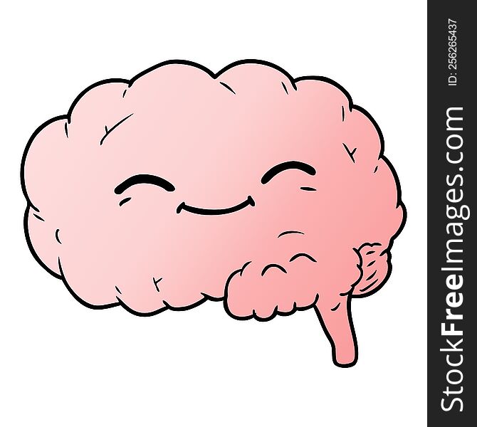 cartoon brain. cartoon brain