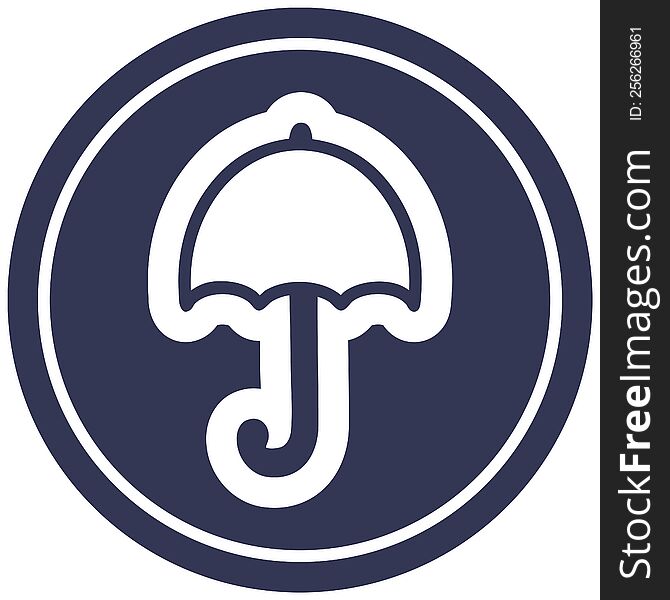 open umbrella icon symbol